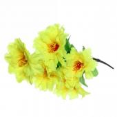 Цветок искусственный Гербера 36см желтая 993-850