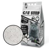 Наполнитель д/кош.туалета CAT STEP Compact White Carbon, минеральный комкующийся  5 л 5054253