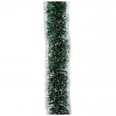 Мишура "Норка-зеленая с белыми кончиками" д.100мм, дл.2.0м арт.Г-238