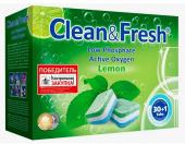 Таблетки д/посудомоечных машин Clean&Fresh 5в1 30шт