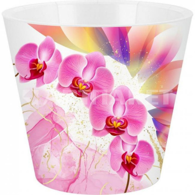 Горшок д/цветов InGreen London Orchid Deco 1,6л розовая