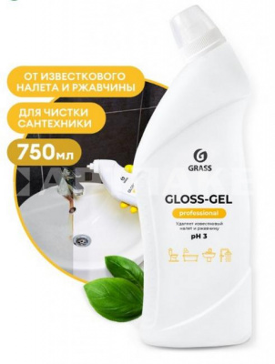 Средство чистящее для сан. узлов Gloss-Gel Professional 750мл