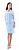 Халат "Венера" женский белый с голубым р. 112-116/158-164