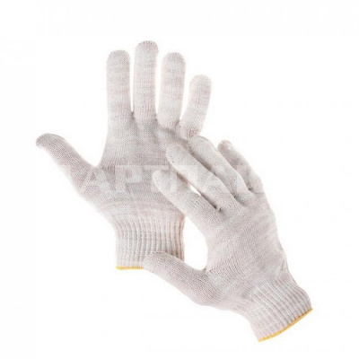 Перчатки  Х/б 10кл. плотной вязки без напыления белые