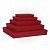 Коробка картон прямоугольная5 40x30x5 Лен красный