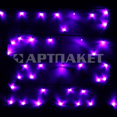Гирлянда эл. д/улицы нить 15 м, фиолетовый, 180 LED 183-283