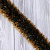 Мишура "Норка" зеленая с золотыми кончиками" д.70мм, дл.2.0м арт.Г-286