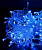 Гирлянда эл. д/улицы бахрома 3 м (40*60), синий, 100 LED "Мерцание"