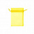 Пакет подарочный органза 9*12см желтый