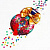 Конфетти «С Новым Годом!», шарик, цветные кругляши, 14 г