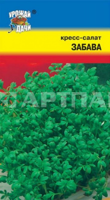 Семена Кресс-салат листовой "Забава" раннеспелый, 1 г, Урожай удачи