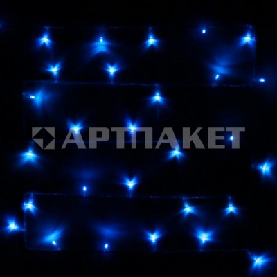Гирлянда эл. нить 2,5 м, синий, 24 LED 130-312