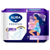 Прокладки Aura Premium Night 7шт