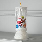 Фигура световая "Свеча Дед Мороз", 23х10х10 см, от батареек, RGB 3669432