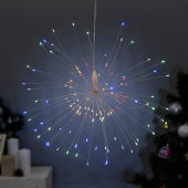 Гирлянда на батарейках, мультицвет, 120 LED "Салют" 