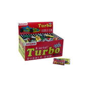 Резинка жевательная "Turbosport racing" арбуз, яблоко, персик,клубника, 4,5 г