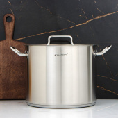 Кастрюля 11,0л (d26см; h21см) [ОБЩЕПИТ-ШЕФ] металл.кр. ТРС