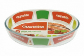 Форма д/запекания 1,6л стекл овал Appetite Форма д/запекания 1,6л стекл овал Appetite
