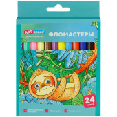 Фломастеры 24цв. ArtSpace "Милые зверушки" WP24_26940