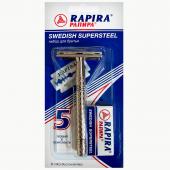 Станок д/бритья RAPIRA Swedish SuperSteel+ 5лезвий