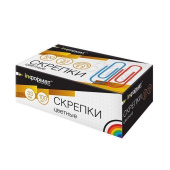 Скрепки 33мм /100шт./ цветные