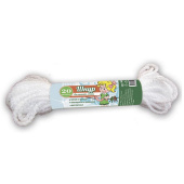 Шнур бытовой универсальный полипропилен, 10 м, d 3 мм, "Умничка" белый MPU2216