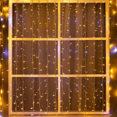 Гирлянда эл. д/улицы занавес 2х3 м, белый теплый, мерцание, 760 LED 3584244   