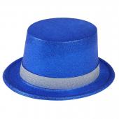 Шляпа карнавальная "Фееричный цилиндр", голубой