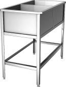 Ванна моечная двухсекционная ВСМ 2/430-Ц, 1010х530х870, ёмкости 430х430х300