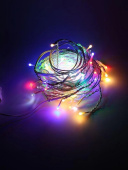 Гирлянда эл. бахрома 3 м (70*50*30), мультицвет, 75 LED, IP44, "Мерцание" бел. проводTMB-HY-72028