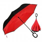 Зонт  перевертыш "Красный"