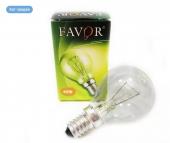 Лампа накаливания Favor  Р45 E14 60W шар прозрачная 