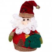 Дед Мороз с подарком 23см 185-0073