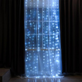Гирлянда эл. занавес 2,8х3 м, белый, 300 LED 6074031