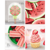 Тетрадь 48л. клетка "Summer dessert" матовая ламинация