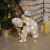 Фигура световая "Медведь и медвежонок", 28 LED, 26х12х27 см 43570 Фигура световая "Медведь и медвежонок", 28 LED, 26х12х27 см 43570