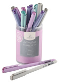 Ручка гелевая Lorex Pastel Slim Soft 0,5 мм синий "пиши-стирай"