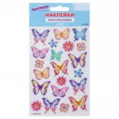 Наклейки гелевые “Пастельные бабочки“, с блестками  LCPMA07004