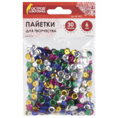 Пайетки для творчества “Классика“ 30гр. цвет ассорти 661262 Пайетки для творчества “Классика“ 30гр. цвет ассорти 661262