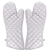 Рукавицы термостойкиеСЕРЕБРИСТЫЕ (пара) 36 см