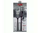 Кабель MicroUSB BYZ X1m  Г образный 1.0m  2.4 А