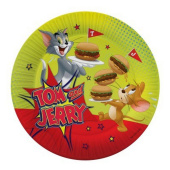 Тарелка бум. 18см празд. /6шт/ "Tom&Jerry"