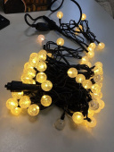Гирлянда эл. д/улицы нить 8,8 м, белый теплый, 60 LED "Мыльные пузыри"