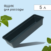 Ящик д/рассады 50х15х10 см, 5 л, черный 4597945