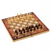 Настольная игра 3 в 1 "Узоры": нарды, шашки, шахматы, 29 х 29 см 1267615                  