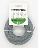 Леска для триммеров крученая d-2,7 мм 15 м