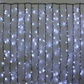 Гирлянда эл. д/улицы занавес 3х2,5 м, белый, 480 LED "Мерцание"