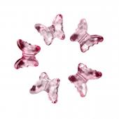 Декоративные бусины Бабочки розовые 2,3x1,8см  20шт