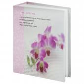 Фотоальбом на 100 фотографий 10х15 см,  “Орхидеи“, бело-розовый, 390663