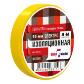 Изолента 15мм*10м желтая Klebebander TIK552T